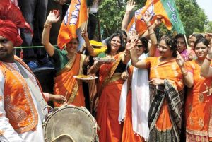 bjp-party-worker-is-celebrating
